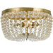 Rylee 3 Light Antique Gold Ceiling Mount - Ceiling Mount