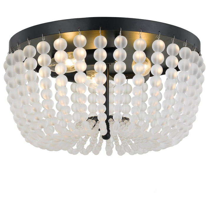 Rylee 3 Light Matte Black Ceiling Mount - Ceiling Mount