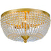 Rylee 4 Light Antique Gold Ceiling Mount - Ceiling Mount