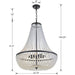 Rylee 8 Light Matte Black Chandelier - Chandeliers