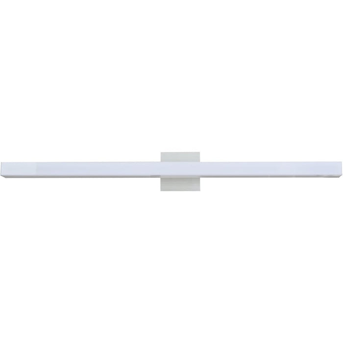 Sabre Brushed Aluminum 1 Light LED Vanity Bath - Vanity Bath