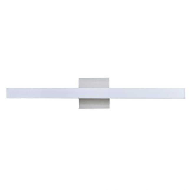 Sabre Brushed Aluminum 1 Light LED Vanity Bath - Vanity Bath