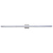 Sabre Brushed Aluminum 1 Light LED Vanity Bath - Vanity Bath