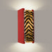 Safari Matador Red and Zebra Caramel Wall Sconce - Wall Sconce