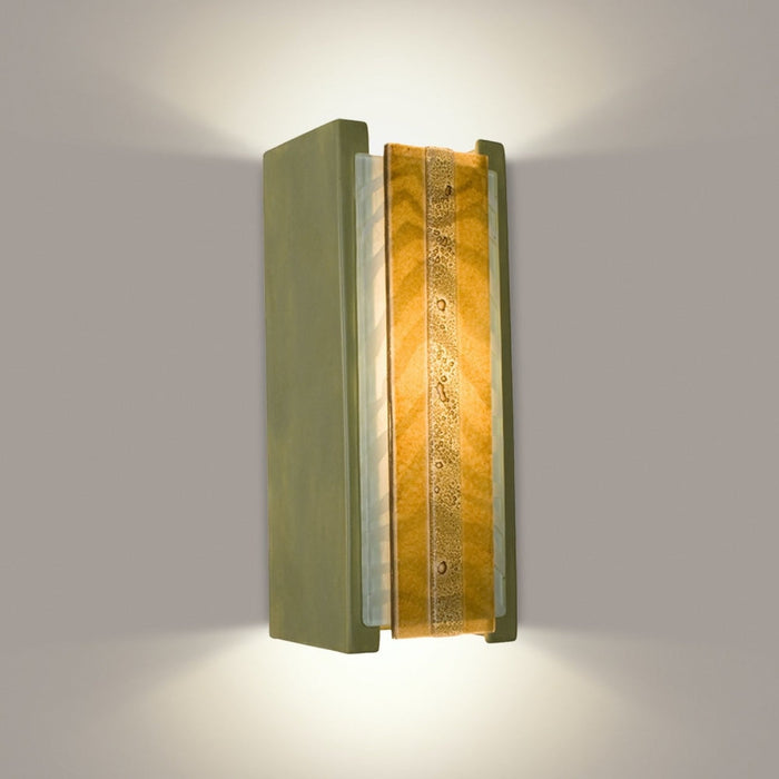 Safari Sagebrush and Albino Caramel Wall Sconce - Wall Sconce