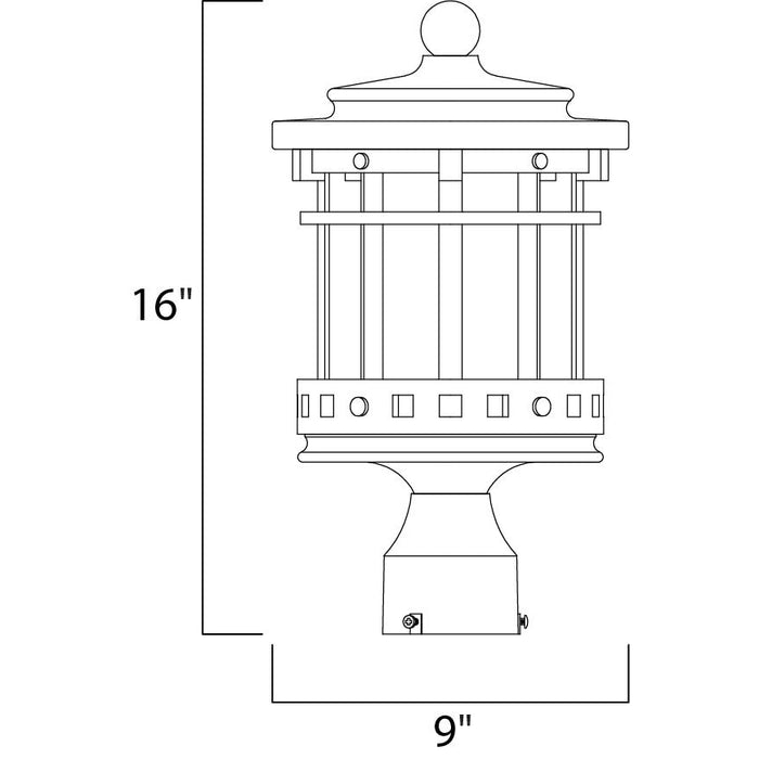 Santa Barbara DC Sienna Outdoor Pole/Post Mount - Outdoor Pole/Post Mount