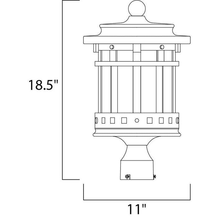 Santa Barbara DC Sienna Outdoor Pole/Post Mount - Outdoor Pole/Post Mount