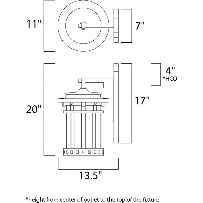 Santa Barbara DC Sienna Outdoor Wall Mount - Outdoor Wall Mount