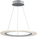 Saturn II LED Matte Silver LED Entry Foyer Pendant - Pendants