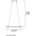 Saturn II LED Matte Silver LED Entry Foyer Pendant - Pendants