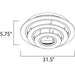 Saturn II LED Matte Silver LED Flush Mount - Flushmounts