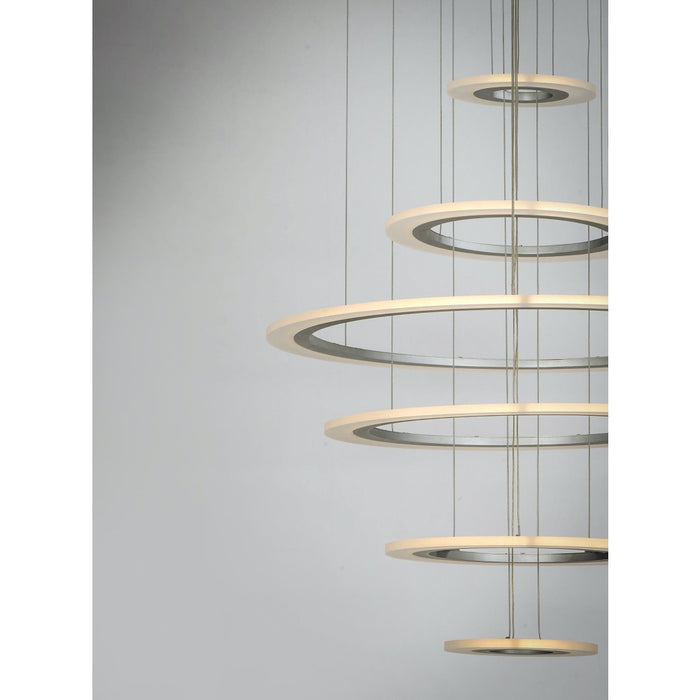 Saturn II LED Matte Silver LED Multi-Light Pendant - Pendants