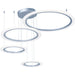 Saturn II LED Matte Silver LED Multi-Light Pendant - Pendants