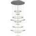 Saturn II LED Matte Silver LED Multi-Light Pendant - Pendants