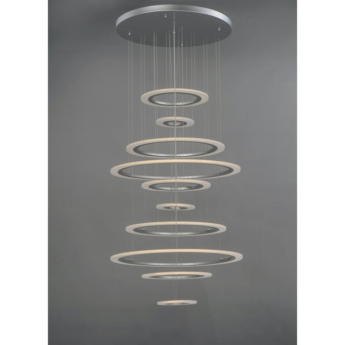 Saturn II LED Matte Silver LED Multi-Light Pendant - Pendants