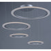 Saturn II LED Matte Silver LED Multi-Light Pendant - Pendants