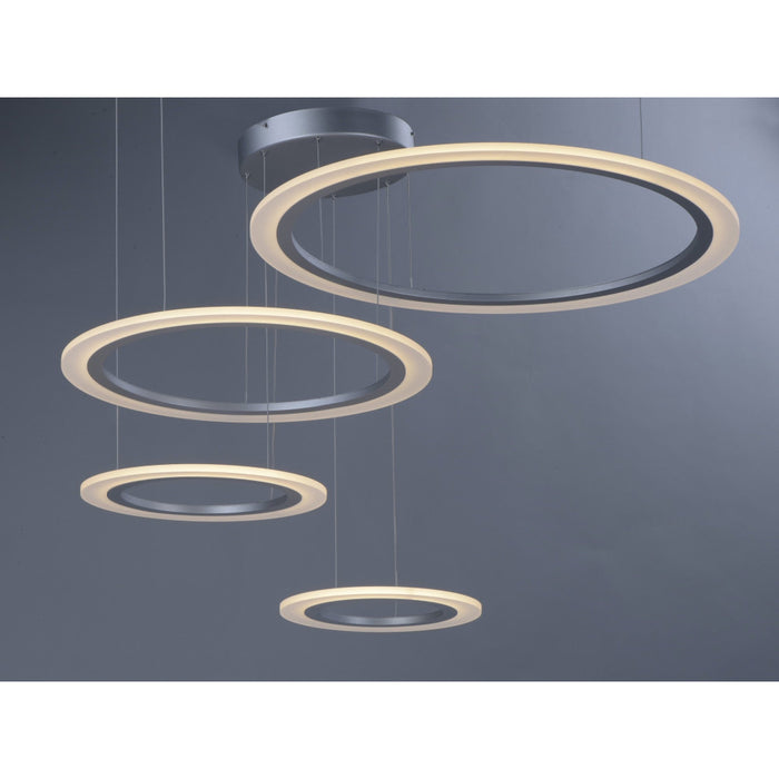 Saturn II LED Matte Silver LED Multi-Light Pendant - Pendants