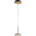 Saucer Black / Gold LED Mini Pendant - Mini-Pendants