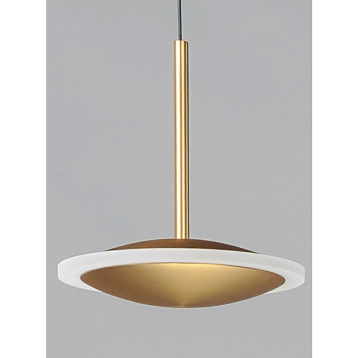 Saucer Black / Gold LED Mini Pendant - Mini-Pendants