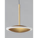 Saucer Black / Gold LED Mini Pendant - Mini-Pendants