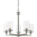 Savannah Brushed Nickel Chandelier | theLightShop