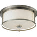 Savannah Brushed Nickel Flushmount | theLightShop