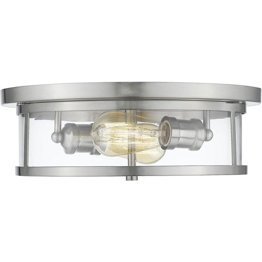 Savannah Brushed Nickel Flushmount | theLightShop