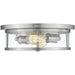 Savannah Brushed Nickel Flushmount | theLightShop
