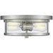 Savannah Brushed Nickel Flushmount | theLightShop