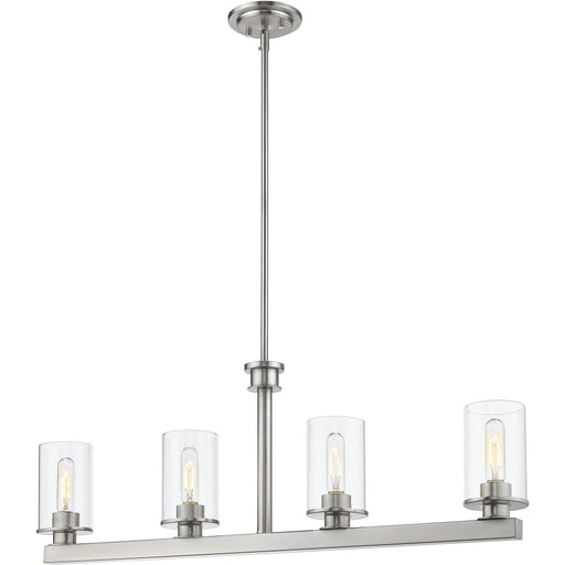 Savannah Brushed Nickel Island Billiard Pendant | theLightShop