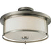 Savannah Brushed Nickel Semi-Flushmount | theLightShop