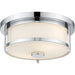 Savannah Chrome Flushmount | theLightShop