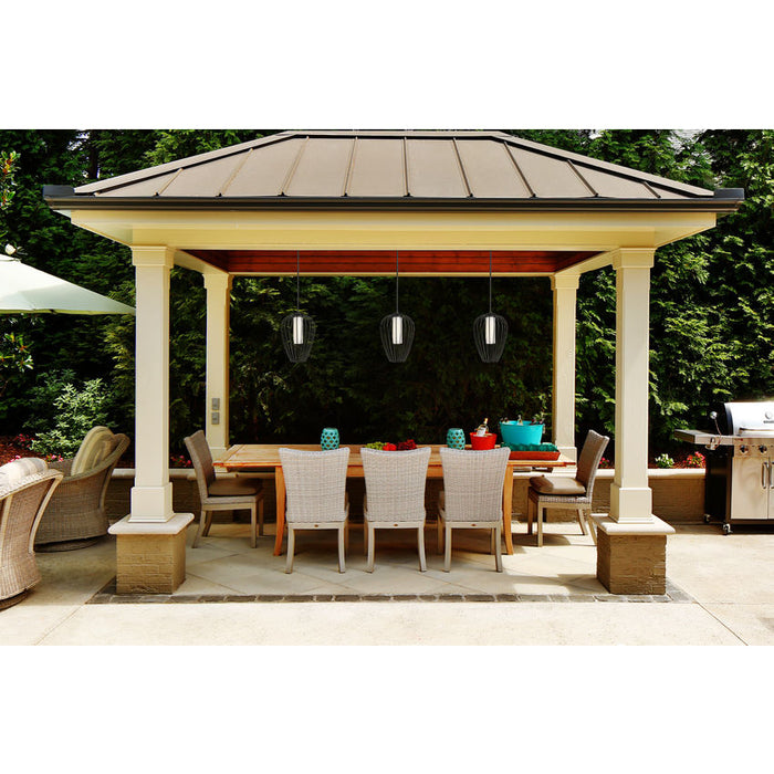 Savanti Matte Black 1 Light 12 Inch Pendant Z-Lite 7507-12MB | theLightShop