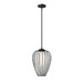 Savanti Matte Black 1 Light 12 Inch Pendant Z-Lite 7507-12MB | theLightShop