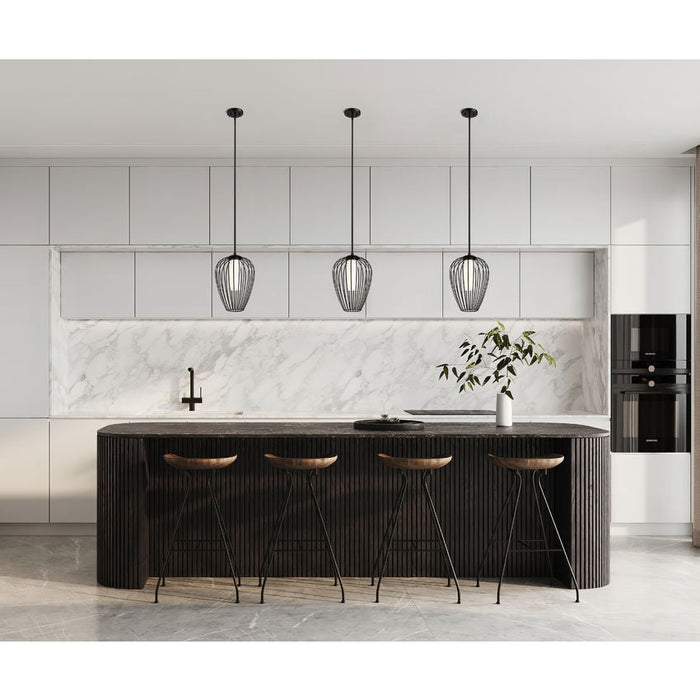Savanti Matte Black 1 Light 12 Inch Pendant Z-Lite 7507-12MB | theLightShop