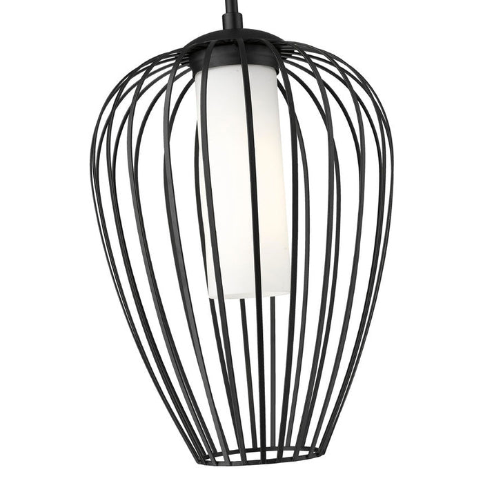 Savanti Matte Black 1 Light 12 Inch Pendant Z-Lite 7507-12MB | theLightShop