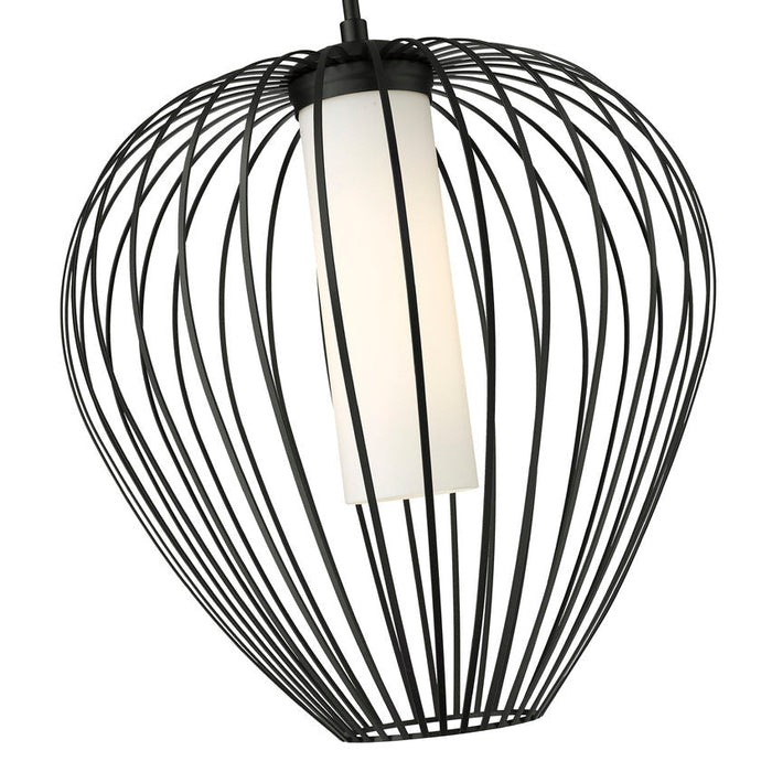 Savanti Matte Black 1 Light 18 Inch Pendant Z-Lite 7507-18MB | theLightShop