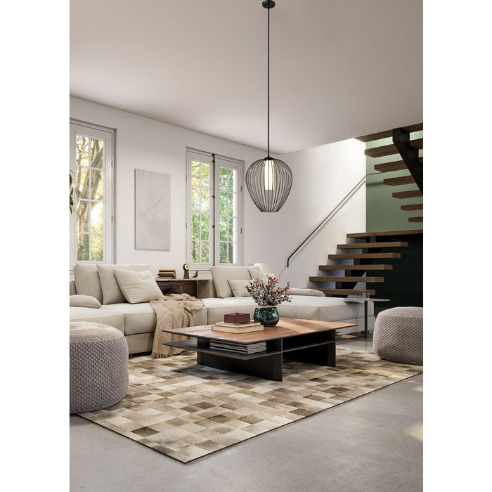 Savanti Matte Black 1 Light 22 Inch Pendant Z-Lite 7507-22MB | theLightShop