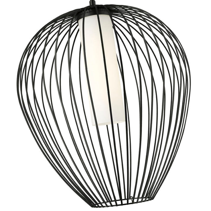 Savanti Matte Black 1 Light 22 Inch Pendant Z-Lite 7507-22MB | theLightShop