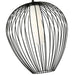 Savanti Matte Black 1 Light 22 Inch Pendant Z-Lite 7507-22MB | theLightShop