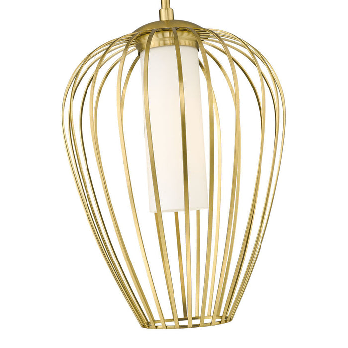 Savanti Modern Gold 1 Light 12 Inch Pendant Z-Lite 7507-12MGLD | theLightShop