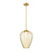 Savanti Modern Gold 1 Light 12 Inch Pendant Z-Lite 7507-12MGLD | theLightShop
