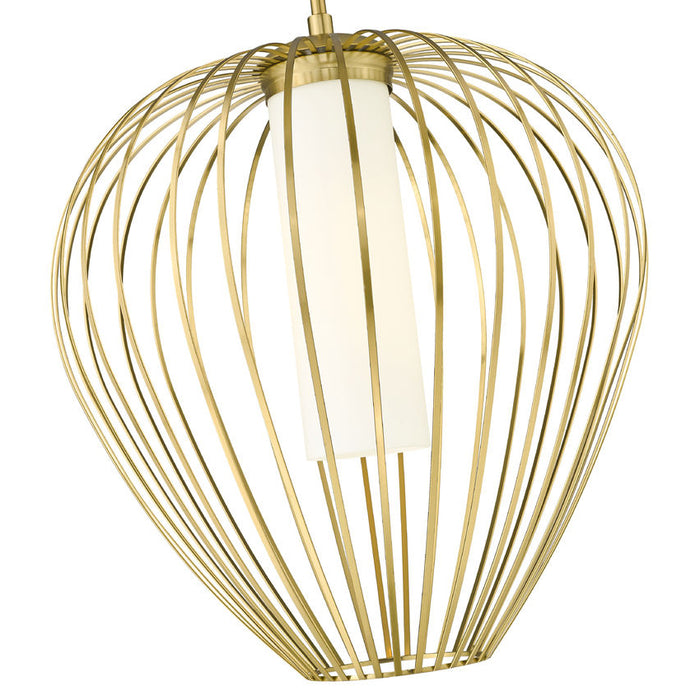 Savanti Modern Gold 1 Light 18 Inch Pendant Z-Lite 7507-18MGLD | theLightShop