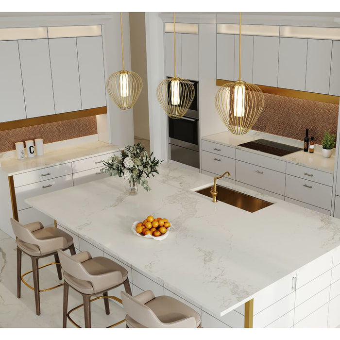 Savanti Modern Gold 1 Light 18 Inch Pendant Z-Lite 7507-18MGLD | theLightShop