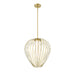 Savanti Modern Gold 1 Light 18 Inch Pendant Z-Lite 7507-18MGLD | theLightShop