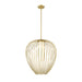 Savanti Modern Gold 1 Light 22 Inch Pendant Z-Lite 7507-22MGLD | theLightShop
