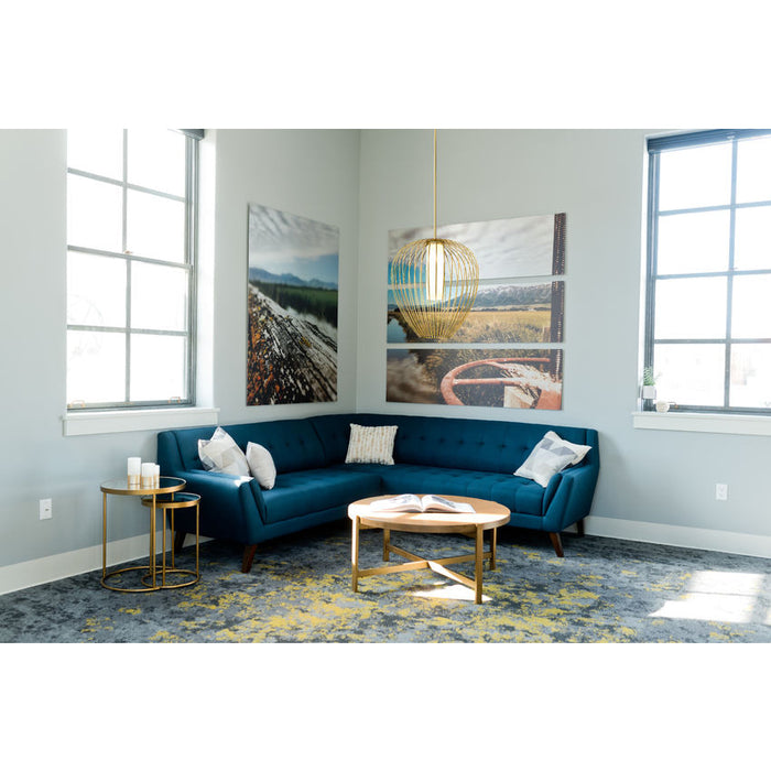 Savanti Modern Gold 1 Light 22 Inch Pendant Z-Lite 7507-22MGLD | theLightShop