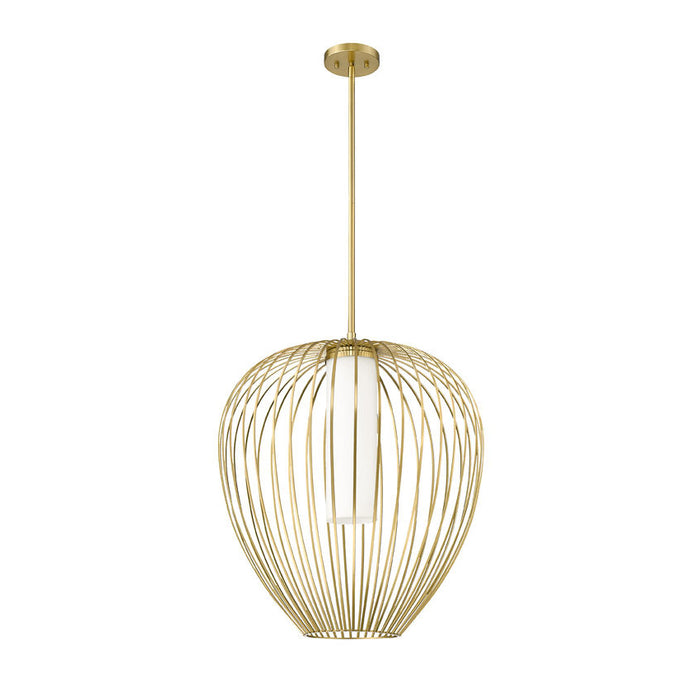 Savanti Modern Gold 1 Light 22 Inch Pendant Z-Lite 7507-22MGLD | theLightShop