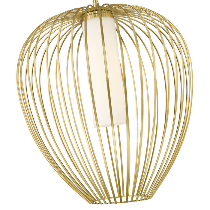 Savanti Modern Gold 1 Light 22 Inch Pendant Z-Lite 7507-22MGLD | theLightShop