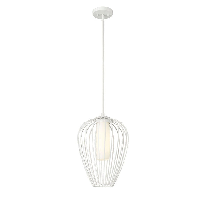 Savanti Textured White 1 Light 12 Inch Pendant Z-Lite 7507-12TW | theLightShop